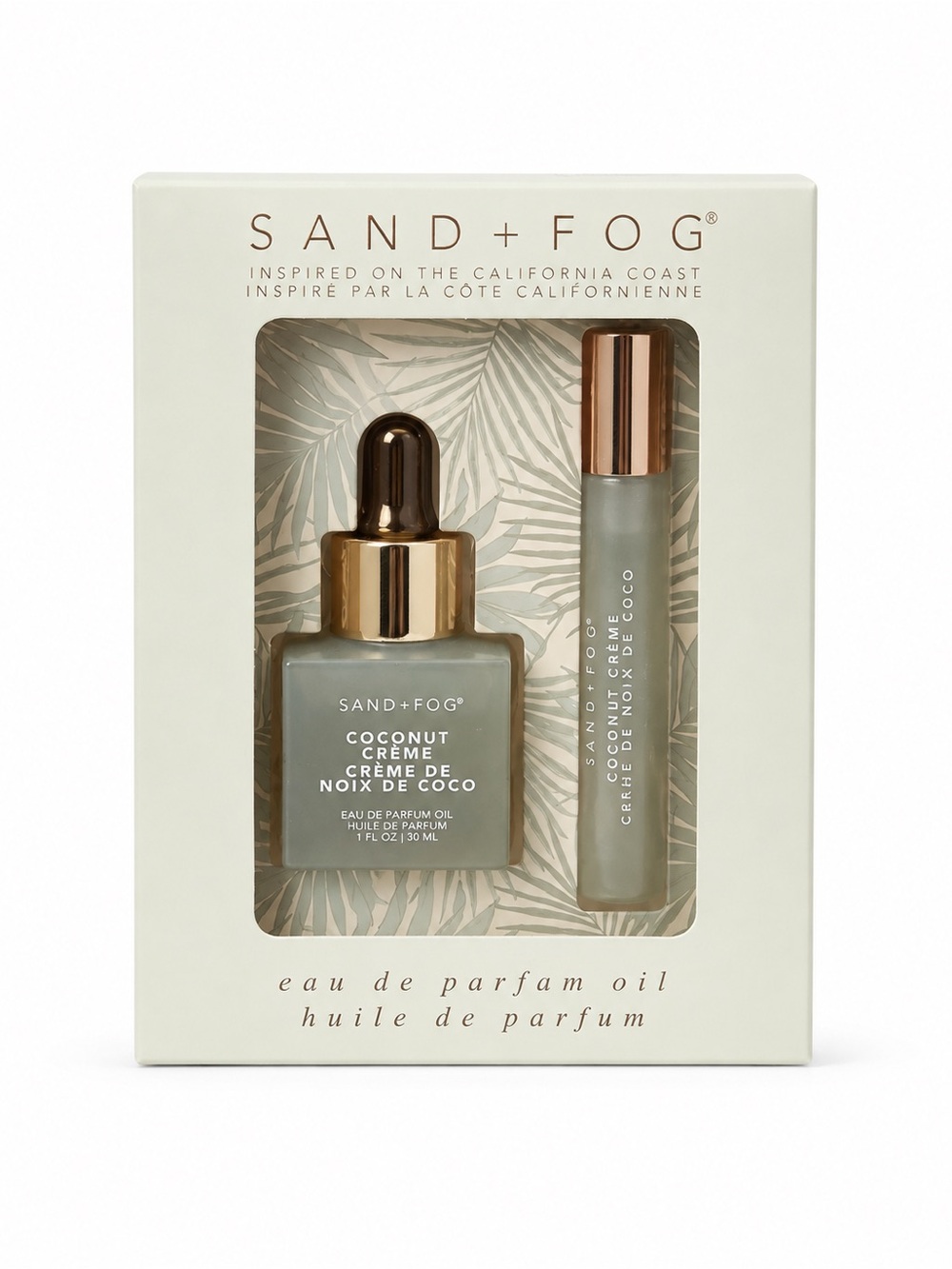 SAND+FOG Coconut Crème Eau de Parfum Oil Set - Sage Green